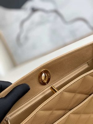 chanel vintage a97 medium shopping bag calfskin tan 009 luxibags.ru .jpg