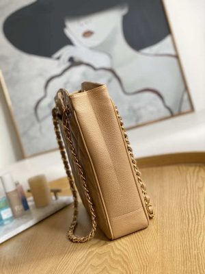chanel vintage a98 large shopping bag calfskin tan 005 luxibags.ru .jpg