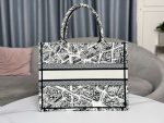 dior book tote m1296 medium dior black and white plan de paris embroidery 005 luxibags.ru .jpg