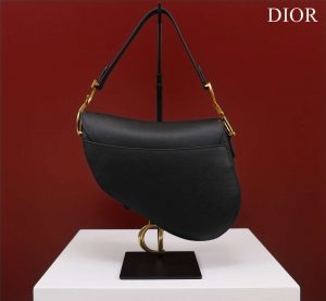dior m0456 mini saddle bag with strap black grained calfskin 003 luxibags.ru .jpg