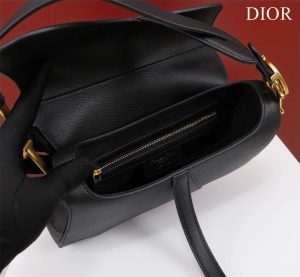 dior m0456 mini saddle bag with strap black grained calfskin 005 luxibags.ru .jpg
