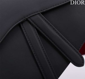 dior m0456 mini saddle bag with strap plain matte black calfskin 008 luxibags.ru .jpg