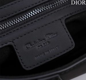 dior m0456 mini saddle bag with strap plain matte black calfskin 009 luxibags.ru .jpg