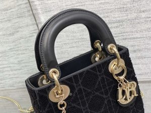 dior m0505 mini lady bag metallic cannage lambskin limited edition heavy industry beads black 002 luxibags.ru .jpg