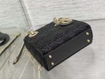 dior m0505 mini lady bag metallic cannage lambskin limited edition heavy industry beads black 007 luxibags.ru .jpg