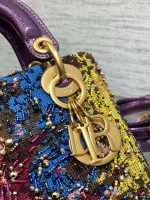 dior m0505 mini lady bag metallic cannage lambskin limited edition heavy industry beads purple 03 luxibags.ru .jpg