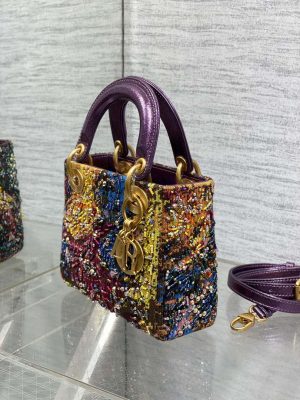 dior m0505 mini lady bag metallic cannage lambskin limited edition heavy industry beads purple 05 luxibags.ru .jpg