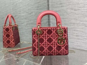 dior m0505 mini lady bag metallic cannage lambskin limited edition heavy industry beads red 002 luxibags.ru .jpg