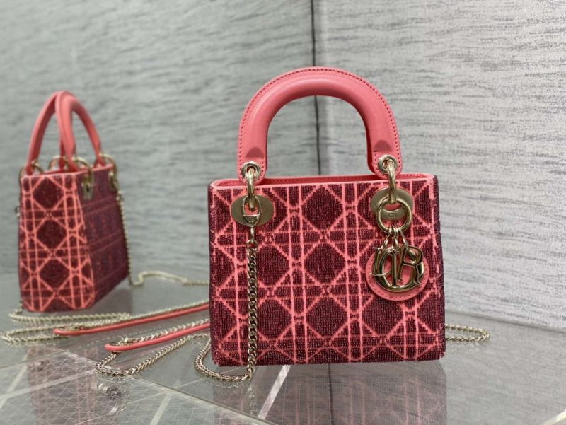 dior m0505 mini lady bag metallic cannage lambskin limited edition heavy industry beads red 002 luxibags.ru .jpg