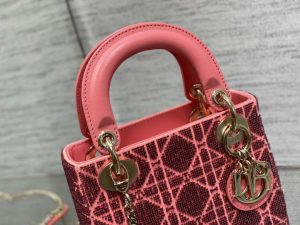 dior m0505 mini lady bag metallic cannage lambskin limited edition heavy industry beads red 003 luxibags.ru .jpg