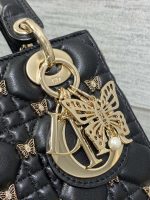dior m0531 small lady dior bag black cannage lambskin with gold finish butterfly studs 03 luxibags.ru .jpg