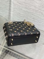 dior m0531 small lady dior bag black cannage lambskin with gold finish butterfly studs 07 luxibags.ru .jpg