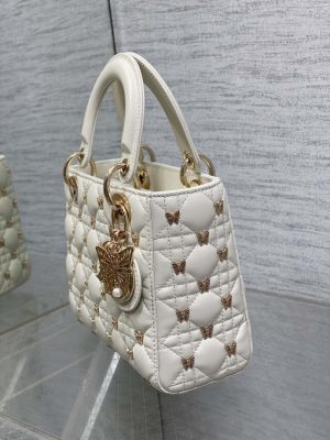 dior m0531 small lady dior bag white cannage lambskin with gold finish butterfly studs 06 luxibags.ru .jpg