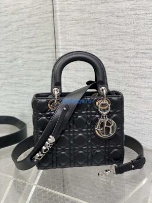 dior m0538 small lady my abcdior bag black cannage lambskin silver 02 luxibags.ru .jpg