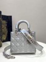 dior m0538 small lady my abcdior bag metallic silver tone cannage calfskin 01 luxibags.ru .jpg
