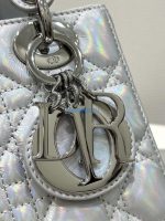dior m0538 small lady my abcdior bag metallic silver tone cannage calfskin 02 luxibags.ru .jpg