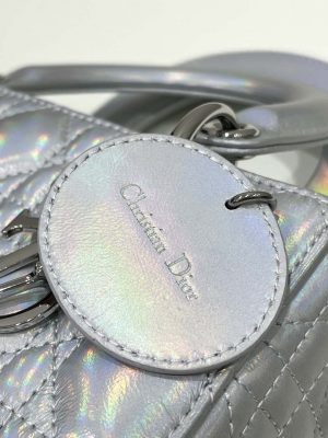 dior m0538 small lady my abcdior bag metallic silver tone cannage calfskin 04 luxibags.ru .jpg