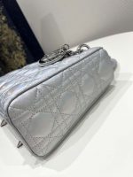 dior m0538 small lady my abcdior bag metallic silver tone cannage calfskin 05 luxibags.ru .jpg
