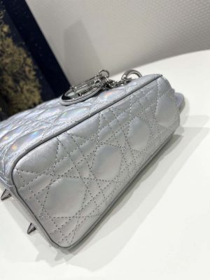 dior m0538 small lady my abcdior bag metallic silver tone cannage calfskin 05 luxibags.ru .jpg