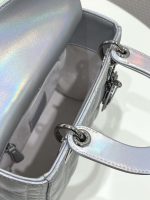 dior m0538 small lady my abcdior bag metallic silver tone cannage calfskin 08 luxibags.ru .jpg