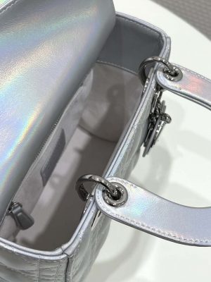 dior m0538 small lady my abcdior bag metallic silver tone cannage calfskin 08 luxibags.ru .jpg
