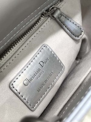 dior m0538 small lady my abcdior bag metallic silver tone cannage calfskin 09 luxibags.ru .jpg
