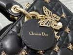 dior m0540 medium lady d joy bag black cannage lambskin with gold finish butterfly studs 04 luxibags.ru .jpg