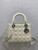 dior m0565 medium lady dior bag beige grained cannage calfskin silver 01 luxibags.ru .jpg