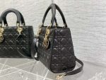 dior m0565 medium lady dior bag black cannage lambskin enamel hardware 06 luxibags.ru .jpg