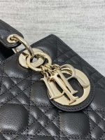 dior m0565 medium lady dior bag black grained cannage calfskin gold 03 luxibags.ru .jpg