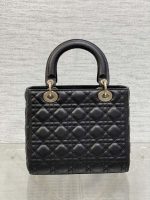 dior m0565 medium lady dior bag black grained cannage calfskin gold 06 luxibags.ru .jpg