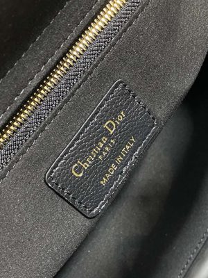 dior m0565 medium lady dior bag black grained cannage calfskin gold 09 luxibags.ru .jpg