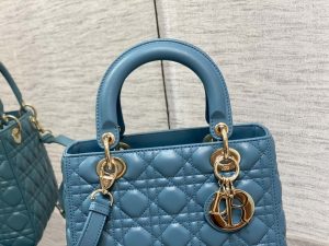 dior m0565 medium lady dior bag blue cannage lambskin gold 02 luxibags.ru .jpg