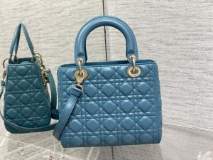 dior m0565 medium lady dior bag blue cannage lambskin gold 05 luxibags.ru .jpg