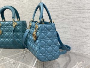 dior m0565 medium lady dior bag blue cannage lambskin gold 06 luxibags.ru .jpg