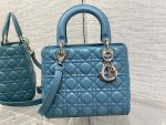 dior m0565 medium lady dior bag blue cannage lambskin silver 02 luxibags.ru .jpg