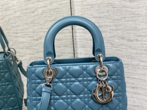 dior m0565 medium lady dior bag blue cannage lambskin silver 03 luxibags.ru .jpg