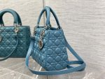 dior m0565 medium lady dior bag blue cannage lambskin silver 06 luxibags.ru .jpg