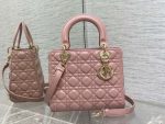 dior m0565 medium lady dior bag blush cannage lambskin gold 01 luxibags.ru .jpg