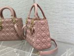 dior m0565 medium lady dior bag blush cannage lambskin gold 06 luxibags.ru .jpg