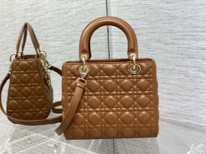dior m0565 medium lady dior bag caramel cannage lambskin enamel hardware 05 luxibags.ru .jpg