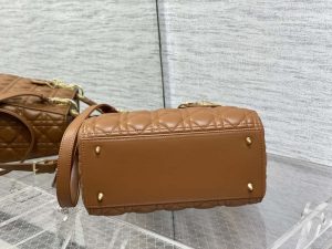 dior m0565 medium lady dior bag caramel cannage lambskin enamel hardware 07 luxibags.ru .jpg