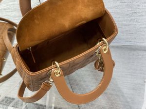 dior m0565 medium lady dior bag caramel cannage lambskin enamel hardware 08 luxibags.ru .jpg
