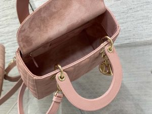 dior m0565 medium lady dior bag pink grained cannage calfskin gold 08 luxibags.ru .jpg