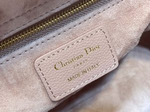 dior m0565 medium lady dior bag pink grained cannage calfskin gold 09 luxibags.ru .jpg