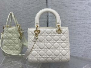 dior m0565 medium lady dior bag white cannage lambskin enamel hardware 05 luxibags.ru .jpg