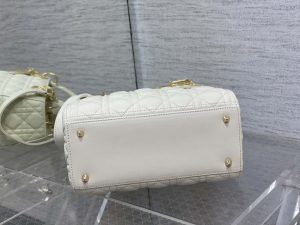 dior m0565 medium lady dior bag white cannage lambskin enamel hardware 07 luxibags.ru .jpg