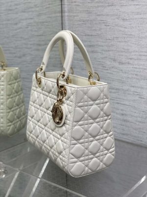 dior m0565 medium lady dior bag white cannage lambskin gold 06 luxibags.ru .jpg
