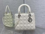 dior m0565 medium lady dior bag white cannage lambskin silver 01 luxibags.ru .jpg