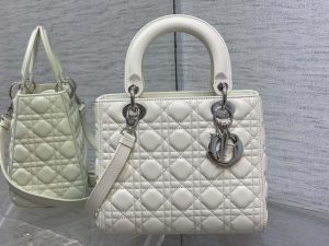 dior m0565 medium lady dior bag white cannage lambskin silver 02 luxibags.ru .jpg